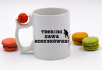 Kubek z piłką i nadrukiem "Trening Kawa Koszykówka" – koszykówka #5