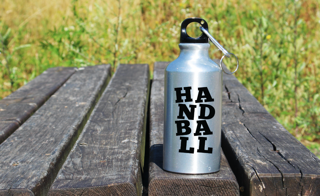 Srebrna butelka 400 ml napis "HANDBALL" #2
