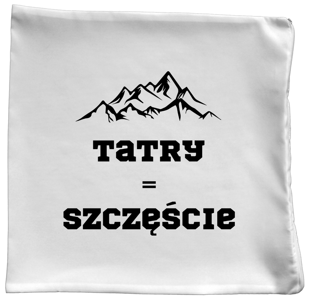 Poduszka z nadrukiem „Tatry = Szczęście” – Podhale, Zakopane, góry #4