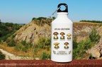 Butelka biała 400 ml z nadrukiem „Atlas Grzybów”– na grzyby #7