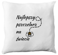 Poduszka dla pszczelarza z nadrukiem „Najlepszy pszczelarz na świecie” – pszczelarstwo #5