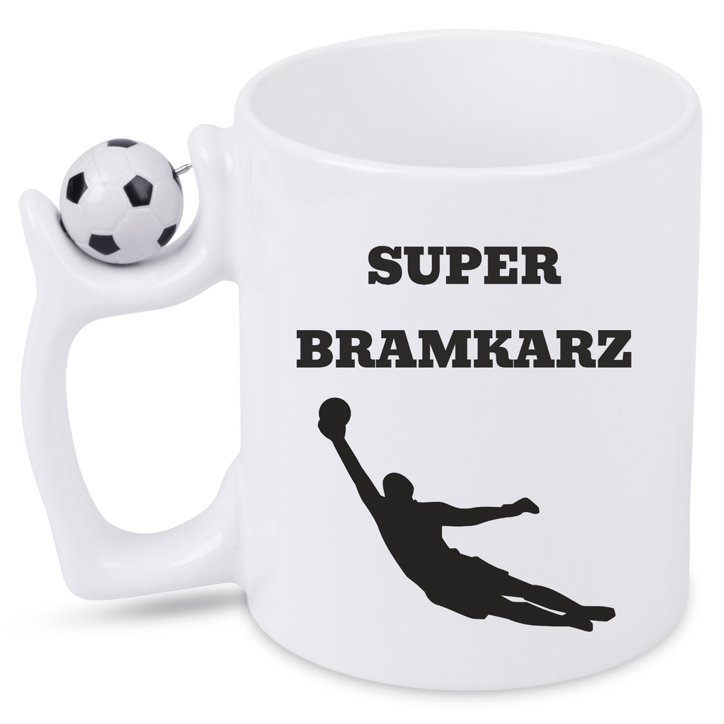 Kubek z piłką i nadrukiem "Super Bramkarz" – piłka nożna #15