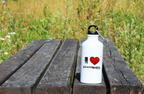 Bidon biały 400 ml z napisem "I LOVE FOOTBALL" – piłka nożna #2