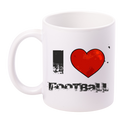 Kubek biały z nadrukiem "I Love Football" #1