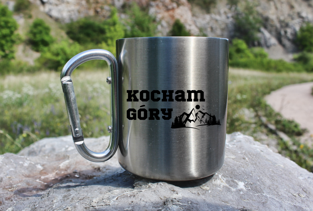 Kubek karabińczyk srebrny z nadrukiem „Kocham Góry” #7