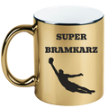 Kubek biały z nadrukiem "Super Bramkarz" – piłka nożna #12