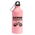 Butelka różowa 600 ml z nadrukiem "Super Rowerzysta" - rower #8
