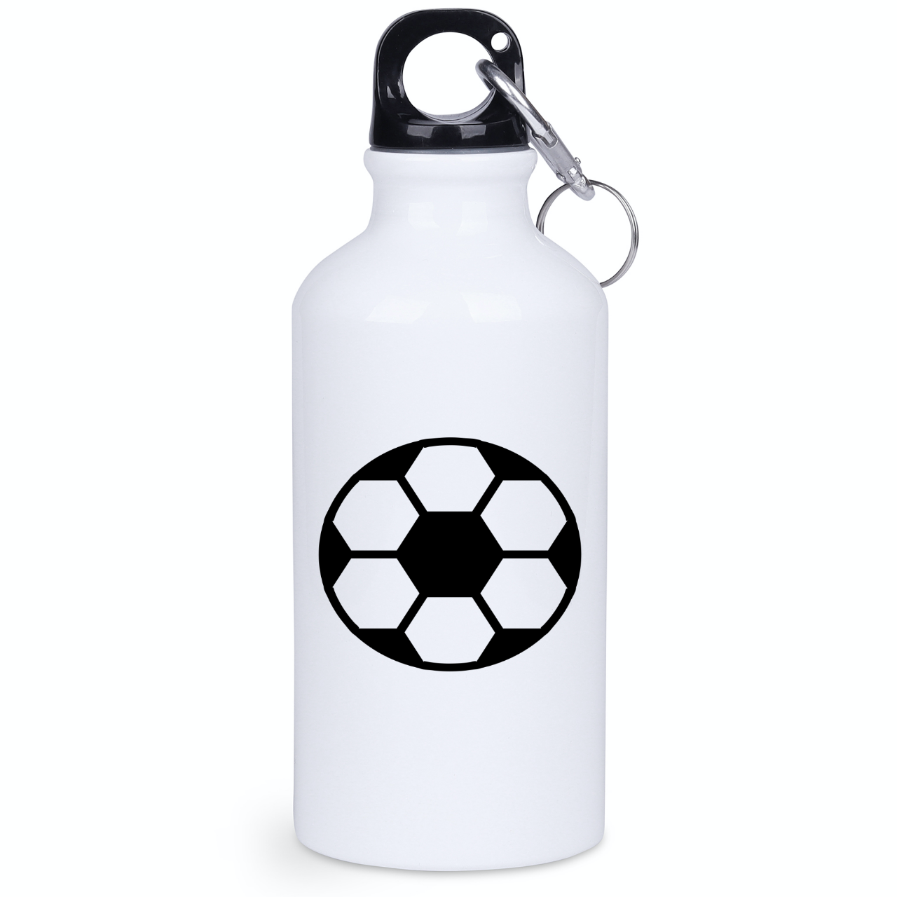 Bidon biały 400 ml z grafiką piłki i własnym imieniem do wyboru #10