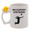 Kubek z piłką w uchwycie i nadrukiem "Najlepszy Siatkarz" – siatkówka #7