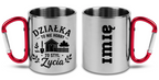 Kubek z czerwonym karabińczykiem „Działka to nie hobby, to styl życia” – do ogrodu #4