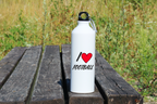Butelka biała 800 ml z nadrukiem "I LOVE FOOTBALL" – piłka nożna #3