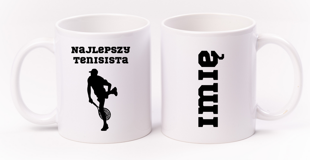 Kubek biały 330 ml z napisem "NAJLEPSZY TENISISTA" #2