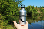 Butelka srebrna 400 ml z napisem "Super Bramkarz" – piłka nożna #14