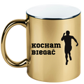 Kubek złoty prezent dla biegacza – nadruk "Kocham Biegać" #3