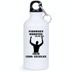 Bidon biały 400 ml z pamiątką po pierwszym maratonie + czas i imię – bieganie #10