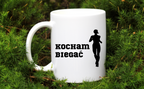 Kubek biały dla biegaczki z nadrukiem „Kocham Biegać” #4