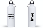 Butelka biała 800 ml z nadrukiem "KEEP CALM and IDŹ ŁOWIĆ" – wędkarstwo #5