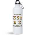 Butelka biała 800 ml z nadrukiem „Atlas Grzybów” – na grzyby, do lasu #7