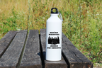 Butelka biała 800 ml z nadrukiem „Rzuć wszystko, jedźmy pod namioty” – camping, podróż #10