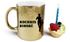 Kubek złoty prezent dla biegaczki – nadruk "Kocham Biegać" #4