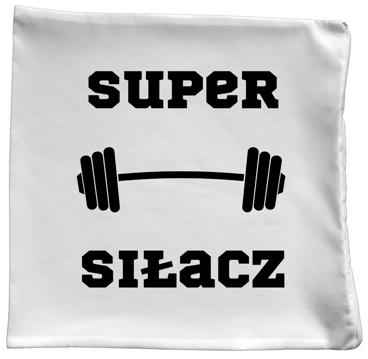 Poduszka z nadrukiem „Super Siłacz” – siłownia #3