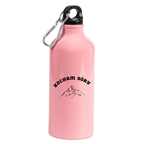 Butelka różowa 600 ml z nadrukiem "Kocham Góry" i grafiką góry #6
