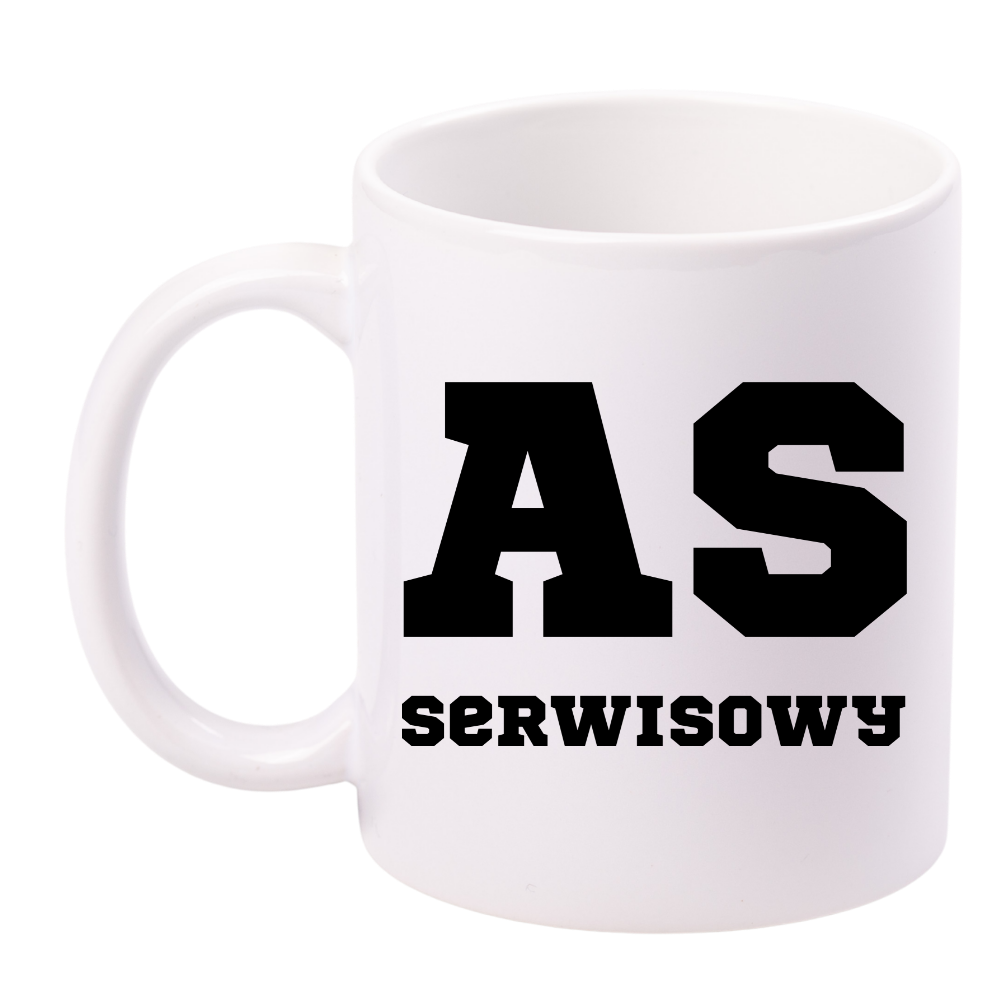 Kubek biały 330 ml z napisem "AS SERWISOWY" #7