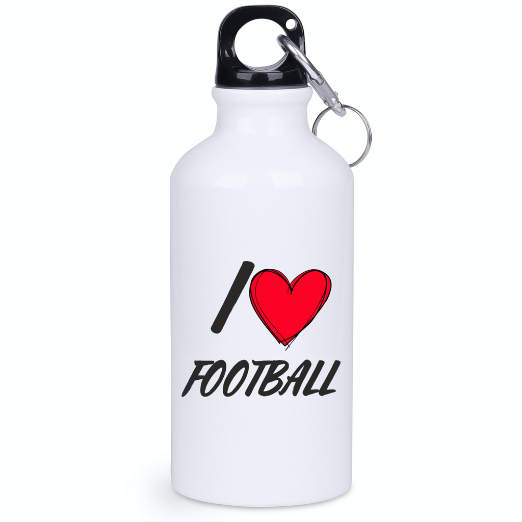 Bidon biały 400 ml z napisem "I LOVE FOOTBALL" – piłka nożna #3