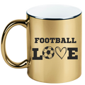 Kubek złoty z nadrukiem "FOOTBALL LOVE" #5