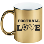 Kubek złoty z nadrukiem "FOOTBALL LOVE" #5
