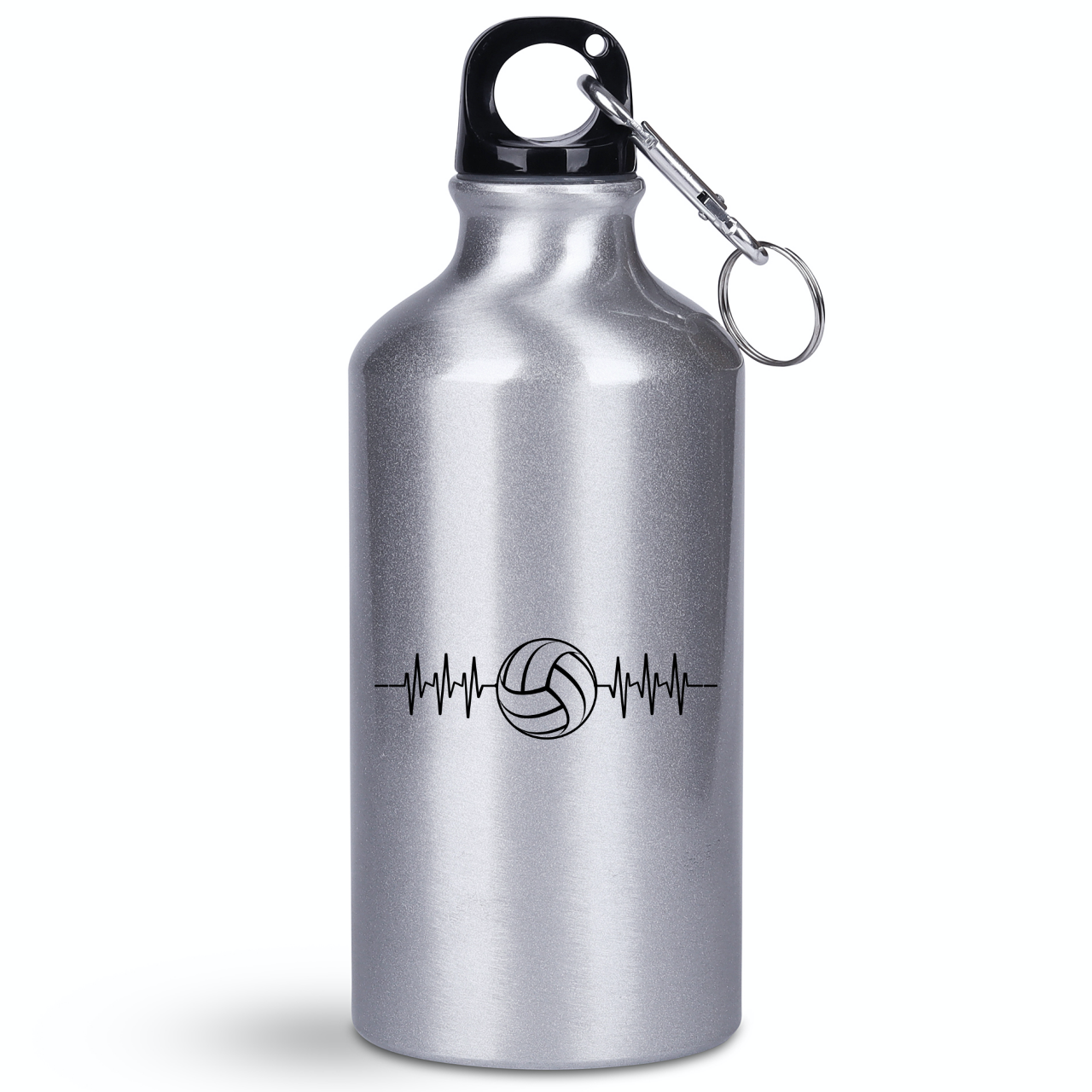 Butelka srebrna 400 ml z nadrukowaną grafiką siatkarskie EKG #3