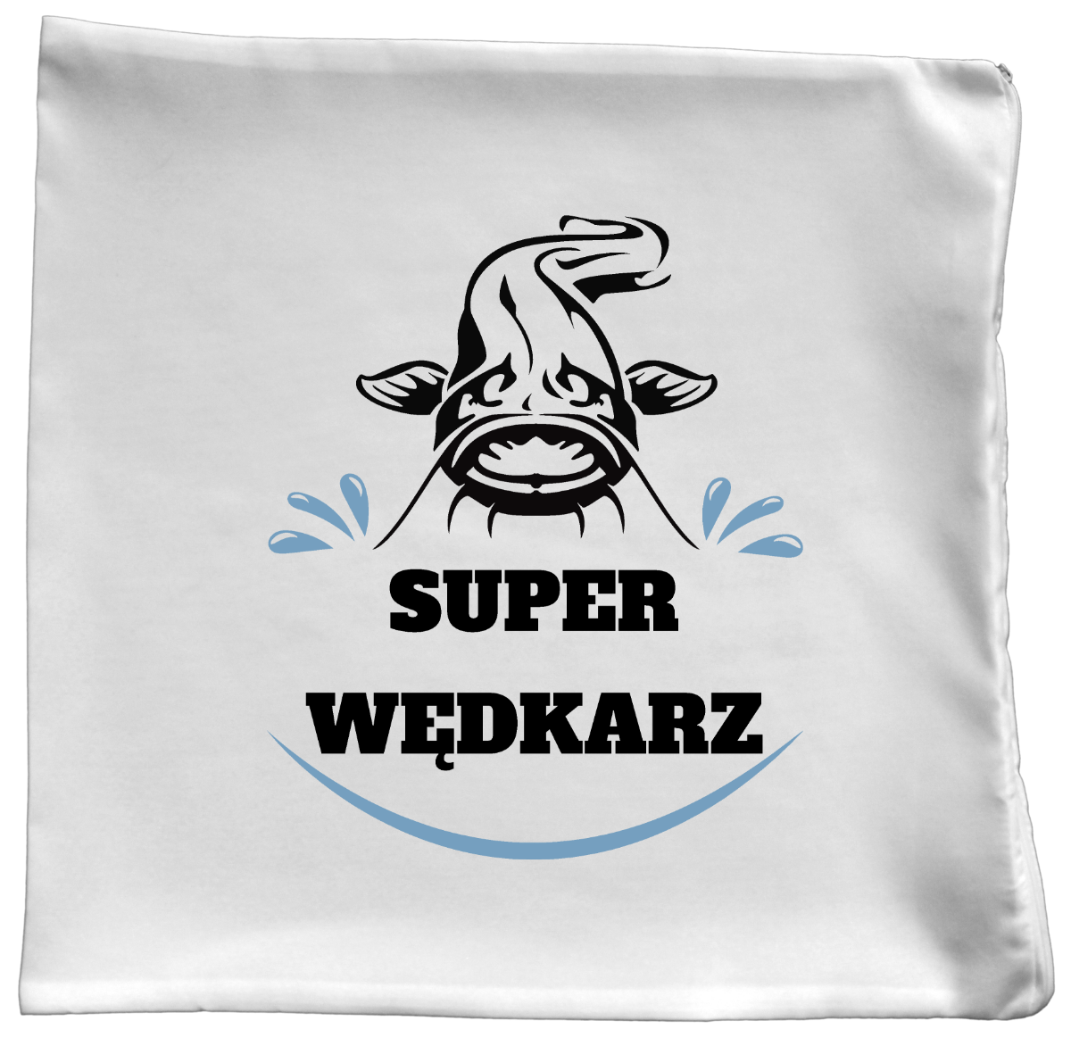 Poduszka z nadrukiem "Super wędkarz" - wędkarstwo #8