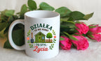 Kubek biały z nadrukiem „Działka to nie hobby, to styl życia” – ogród, działka #2