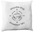 Poduszka z nadrukiem "Wszystkie drogi prowadzą w Tatry" - Zakopane, góry #7