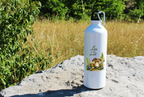 Butelka biała 800 ml z nadrukiem „Las to mój świat” – na grzyby, do lasu #9