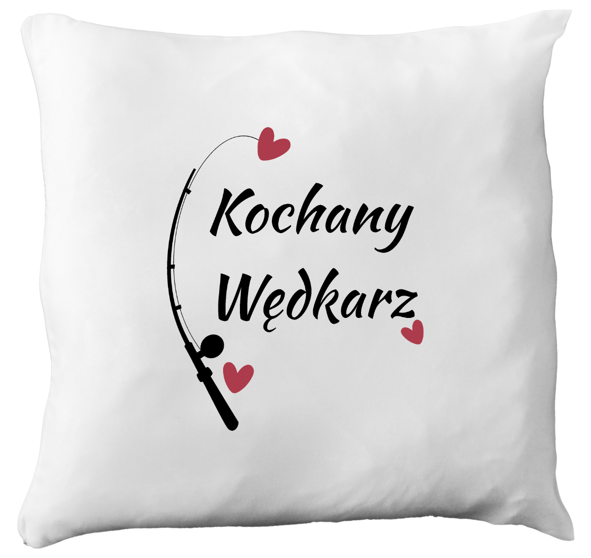 Poduszka z nadrukiem "Kochany Wędkarz" - wędkarstwo #1