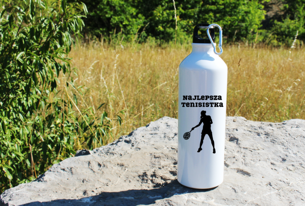 Bidon biały 800 ml z napisem "NAJLEPSZA TENISISTKA" #3