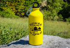Butelka żółta 600 ml z nadrukiem „Działka to nie hobby, to styl życia” – na działkę #4