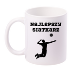 Kubek biały z nadrukiem "Najlepszy Siatkarz" #7