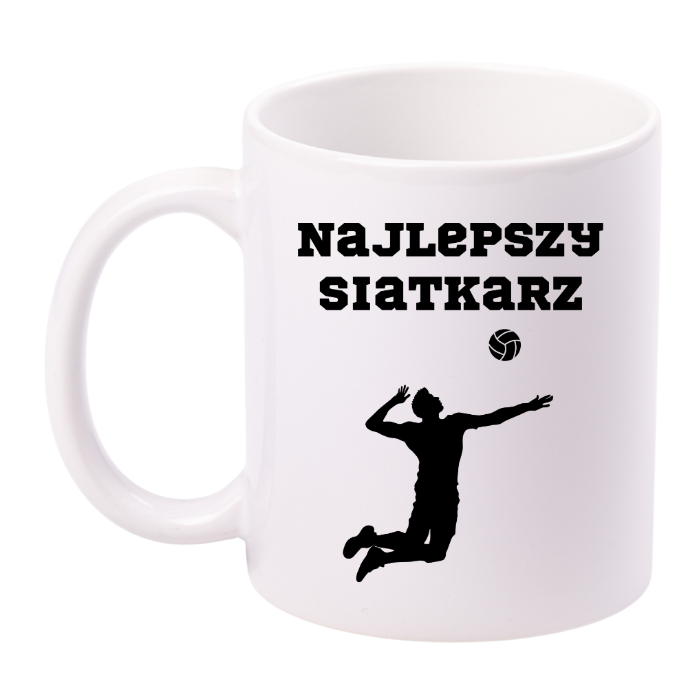 Kubek biały z nadrukiem "Najlepszy Siatkarz" #7