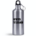 Butelka srebrna 500 ml z nadrukiem "Gym Time" - na siłownię #1