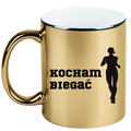 Kubek złoty prezent dla biegaczki – nadruk "Kocham Biegać" #4