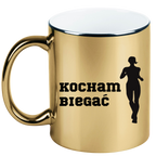 Kubek złoty prezent dla biegaczki – nadruk "Kocham Biegać" #4