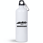 Butelka biała 800 ml z nadrukiem "Rzuć wszystko, jedź w Bieszczady" #1