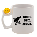 Kubek z piłką 330 ml z napisem "GEM SET MECZ" – męski #9