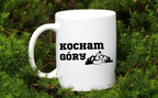 Kubek biały z nadrukiem „Kocham Góry” – trekking #8