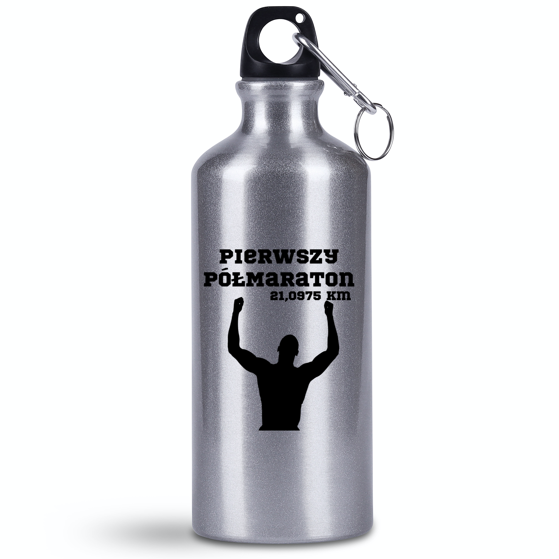 Bidon 500 ml pamiątka po pierwszym półmaratonie + czas – bieganie #8
