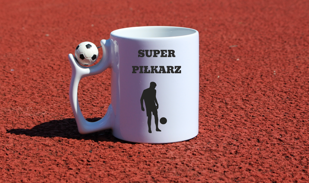 Kubek z piłką i nadrukiem "Super Piłkarz" – piłka nożna #10