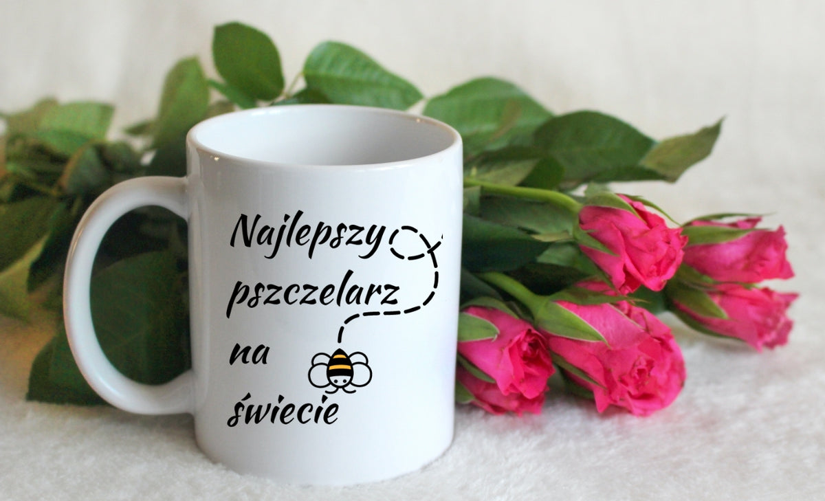 Kubek biały dla pszczelarza "Najlepszy pszczelarz na świecie" #5