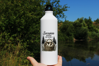 Butelka biała 800 ml z nadrukiem „Szczęście rośnie w lesie” – na grzyby, do lasu #8